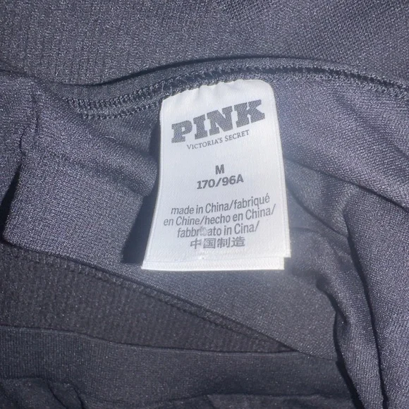 PINK Victoria's Secret Black Jumpsuit Onsie. Medium - Picture 6 of 9